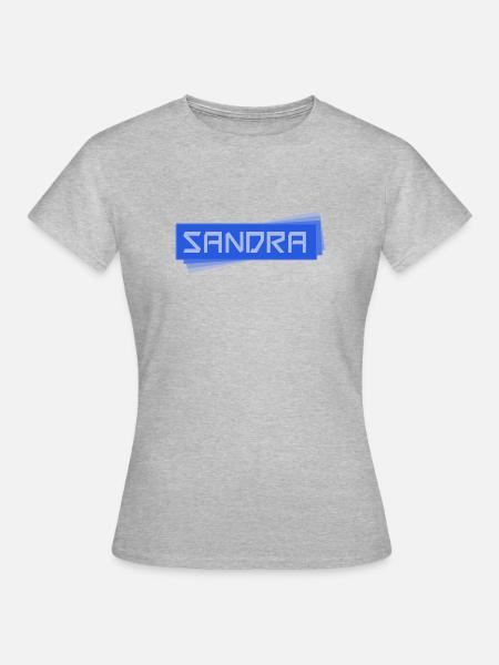 Sandra - Frauen T-Shirt - Grau meliert