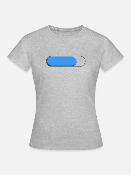 Spur Petite bleu (Beladung) - Frauen T-Shirt - Grau meliert
