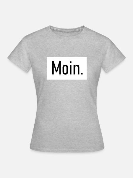 Moin - Frauen T-Shirt - Grau meliert