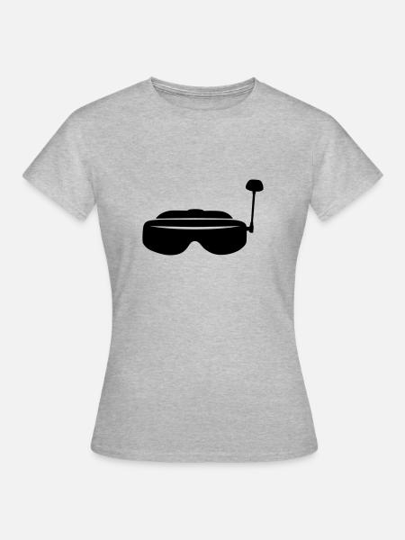 FPV Gläser - Frauen T-Shirt - Grau meliert