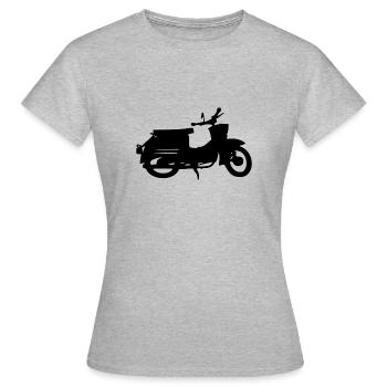 Simson avaler noir - T-shirt Femme - gris chiné - Devant - AI Model Female 172 dark (172cm)