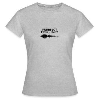 Purrfect Frequency - Women's T-Shirt - heather grey - Front - AI Model Female 172 dark (172cm)