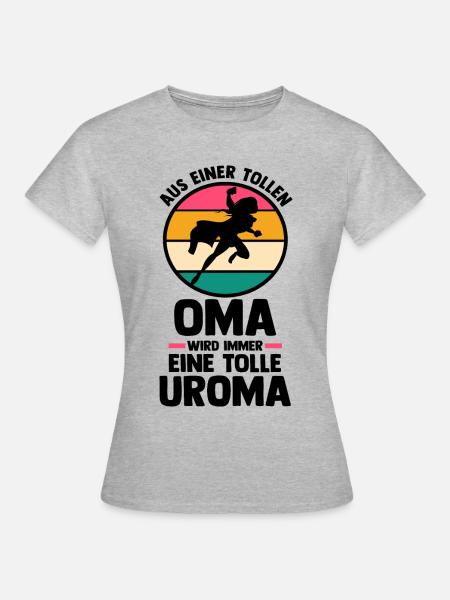 Mutter Mama Großmutter Oma - Frauen T-Shirt - Grau meliert