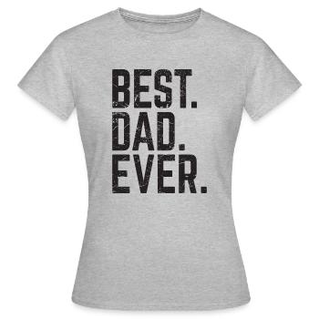 Meilleur papa jamais - T-shirt Femme - gris chiné - Devant - AI Model Female 172 dark (172cm)
