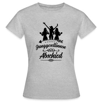 junggesellinnen abschied maedels - Frauen T-Shirt - Grau meliert - Vorne - AI Model Female 172 dark (172cm)
