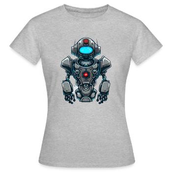 Roboter - Frauen T-Shirt - Grau meliert - Vorne - AI Model Female 172 dark (172cm)