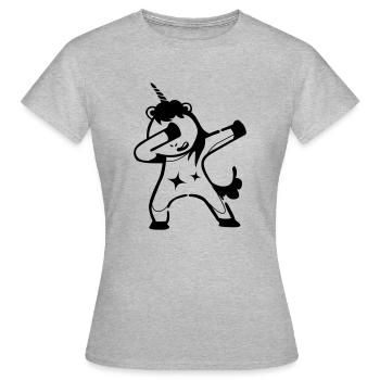 Licorne DAB - T-shirt Femme - gris chiné - Devant - AI Model Female 172 dark (172cm)