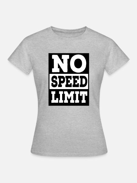 Geschwindigkeit - Frauen T-Shirt - Grau meliert