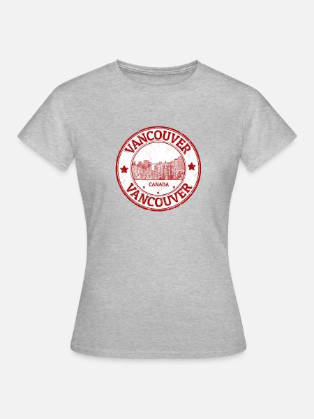 Vancouver Stamp - Women's T-Shirt - heather grey