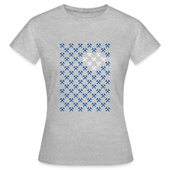 Amour de la région de la Ruhr - T-shirt Femme - gris chiné - Devant - AI Model Female 172 dark (172cm)