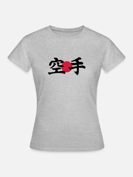 karate - Frauen T-Shirt - Grau meliert