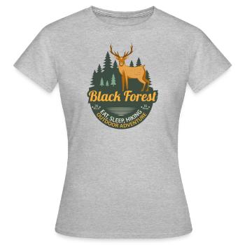 Aventure en plein air - T-shirt Femme - gris chiné - Devant - AI Model Female 172 dark (172cm)