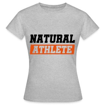 athlète naturel - T-shirt Femme - gris chiné - Devant - AI Model Female 172 dark (172cm)