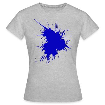 La tache ne doit pas disparaître - T-shirt Femme - gris chiné - Devant - AI Model Female 172 dark (172cm)