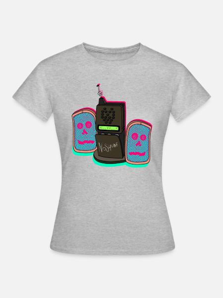 NOS4LINE - Frauen T-Shirt - Grau meliert