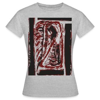 The Tiger in You - Art - Women's T-Shirt - heather grey - Front - AI Model Female 172 dark (172cm)