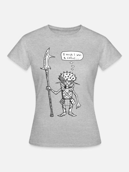 Depressive Goblinwache - Frauen T-Shirt - Grau meliert
