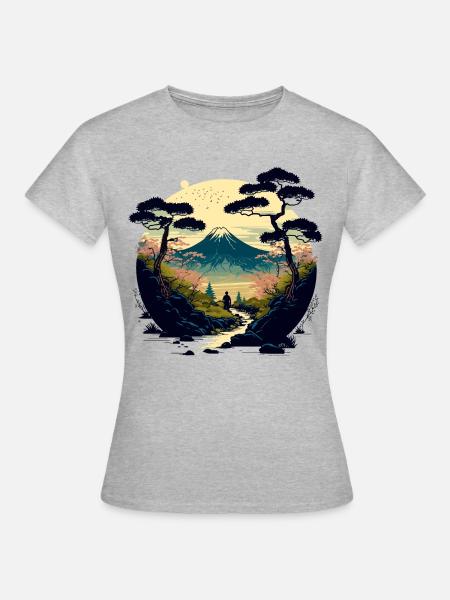 Kirschbaum - Frauen T-Shirt - Grau meliert