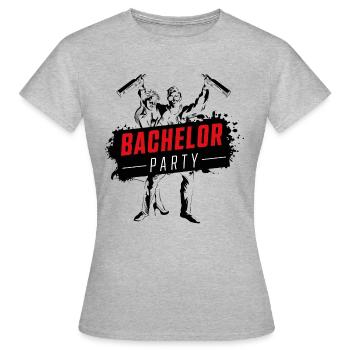 ehepaar bachelor party - Frauen T-Shirt - Grau meliert - Vorne - AI Model Female 172 dark (172cm)