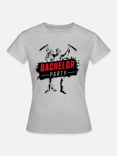 ehepaar bachelor party - Frauen T-Shirt - Grau meliert