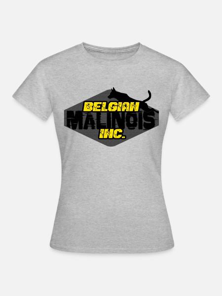 belgian malinois inc - T-shirt Femme - gris chiné