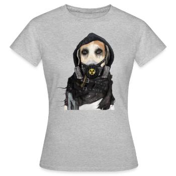 Post-apocalyptic dog - Women's T-Shirt - heather grey - Front - AI Model Female 172 dark (172cm)