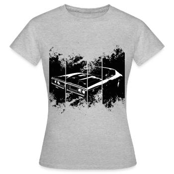 Muscle Car - Frauen T-Shirt - Grau meliert - Vorne - AI Model Female 172 dark (172cm)
