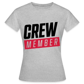 membre d'équipage - T-shirt Femme - gris chiné - Devant - AI Model Female 172 dark (172cm)