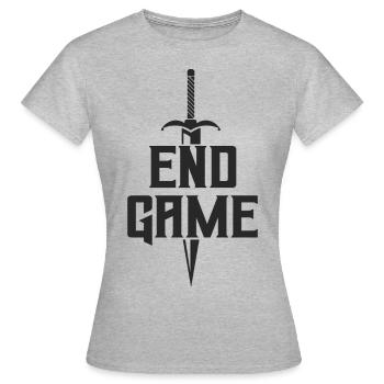 Endgame Trendy Top - Women's T-Shirt - heather grey - Front - AI Model Female 172 dark (172cm)