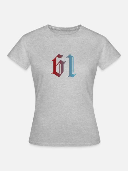 61 logo Trabzon - T-shirt Femme - gris chiné