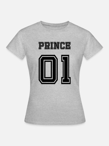 PRINCE 01 - Frauen T-Shirt - Grau meliert