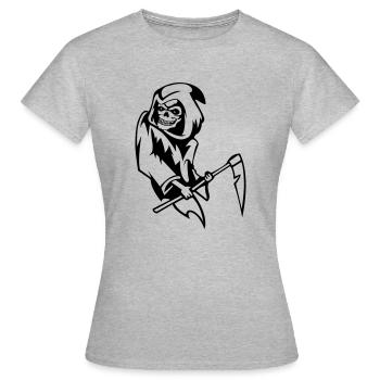 sensemann_01 - Frauen T-Shirt - Grau meliert - Vorne - AI Model Female 172 dark (172cm)