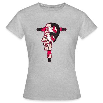 The unreal Leading Man - Women's T-Shirt - heather grey - Front - AI Model Female 172 dark (172cm)