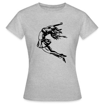 Dancer Falls - Women's T-Shirt - heather grey - Front - AI Model Female 172 dark (172cm)