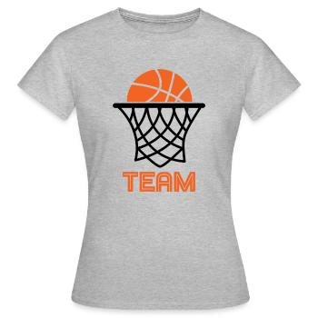 Basketball Team Basketball Player - Women's T-Shirt - heather grey - Front - AI Model Female 172 dark (172cm)