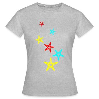starfish icon icon - Women's T-Shirt - heather grey - Front - AI Model Female 172 dark (172cm)