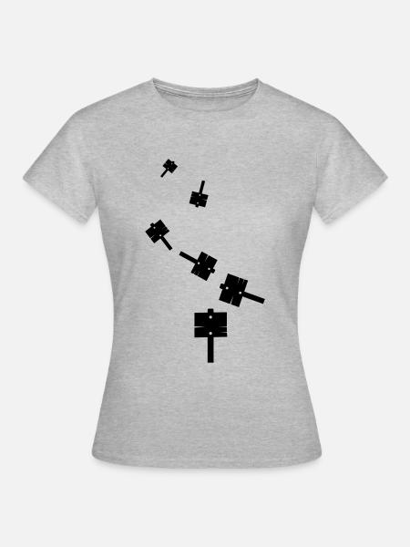 Wegweiser icon - Frauen T-Shirt - Grau meliert
