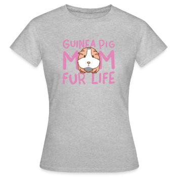 Guinea Pig Mom for Life - Pet Mother - Women's T-Shirt - heather grey - Front - AI Model Female 172 dark (172cm)