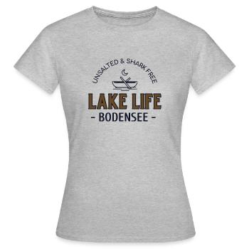 Lac de Constance - T-shirt Femme - gris chiné - Devant - AI Model Female 172 dark (172cm)