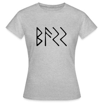 Bass - Frauen T-Shirt - Grau meliert - Vorne - AI Model Female 172 dark (172cm)