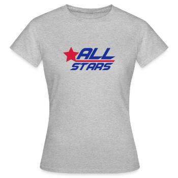 Cool Allstars Logo Design - T-shirt Femme - gris chiné - Devant - AI Model Female 172 dark (172cm)