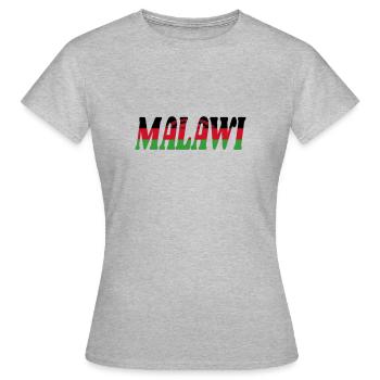 Malawi - Women's T-Shirt - heather grey - Front - AI Model Female 172 dark (172cm)