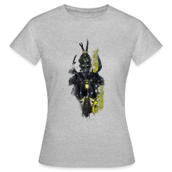 Chaman Cyberpunk - T-shirt Femme - gris chiné - Devant - AI Model Female 172 dark (172cm)