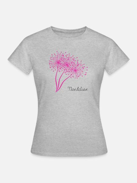 Löwenzahn - Frauen T-Shirt - Grau meliert