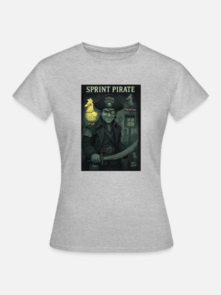 Sprint Pirate - Frauen T-Shirt - Grau meliert