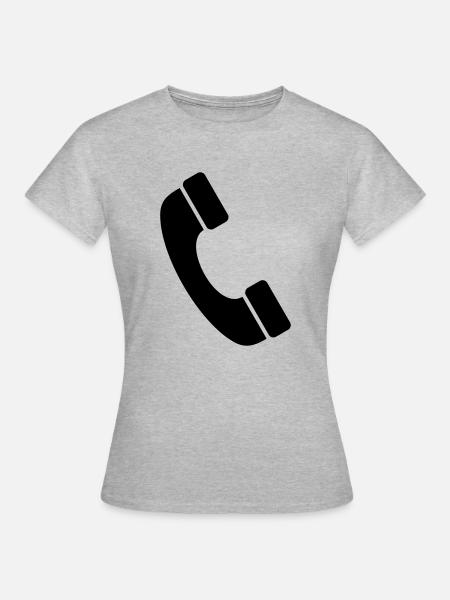 hörer - Frauen T-Shirt - Grau meliert