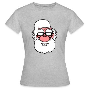 manteau de pyjama de grand-père - T-shirt Femme - gris chiné - Devant - AI Model Female 172 dark (172cm)