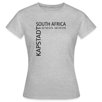 Cape Town South Africa South Africa - Women's T-Shirt - heather grey - Front - AI Model Female 172 dark (172cm)