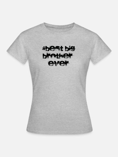 Bester Big Brother aller Zeiten - Frauen T-Shirt - Grau meliert