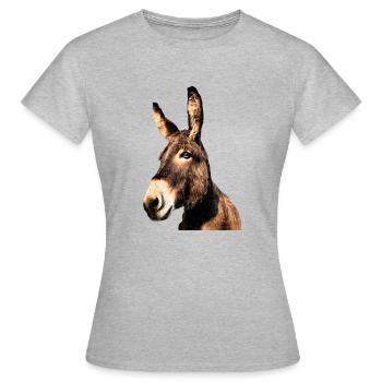 Ane - T-shirt Femme - gris chiné - Devant - AI Model Female 172 dark (172cm)
